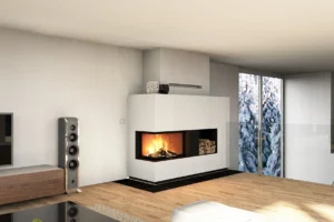 Visualisierung Bauvorhaben Kamin