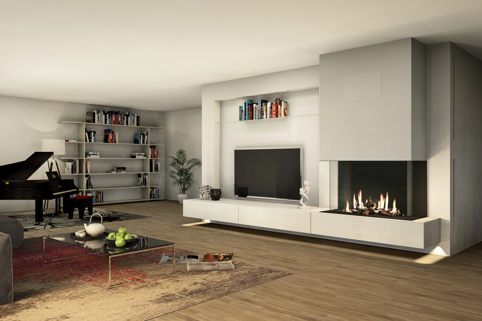 Visualisierung Bauvorhaben Kamin