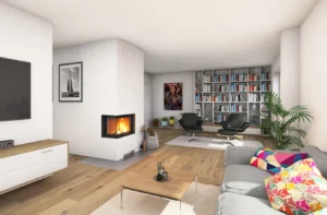 Visualisierung Bauvorhaben Kamin